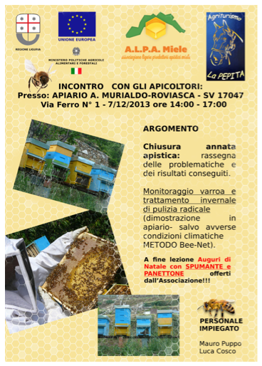 Incontro apicoltori a Roviasca