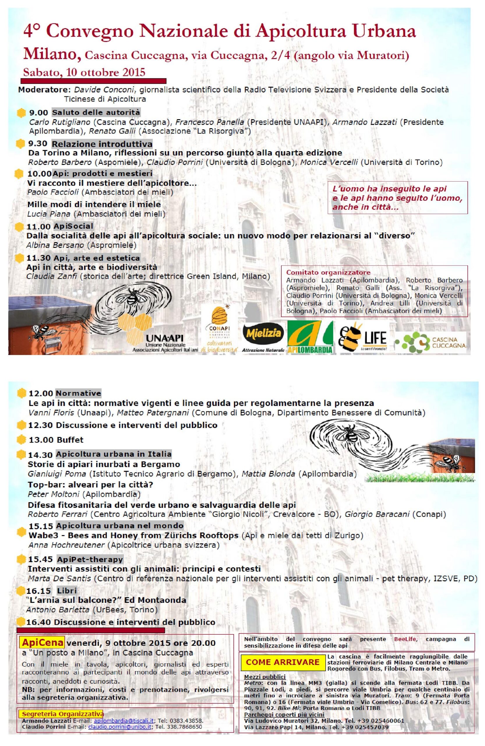 4° Convegno Apicoltura Urbana a Milano