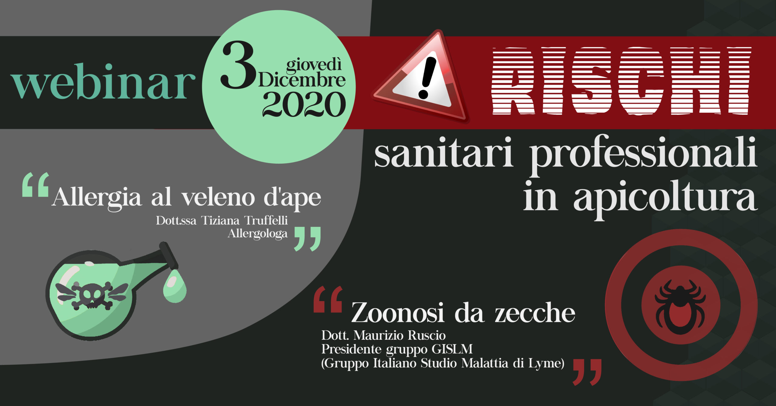 Webinar: Rischi sanitari professionali in apicoltura