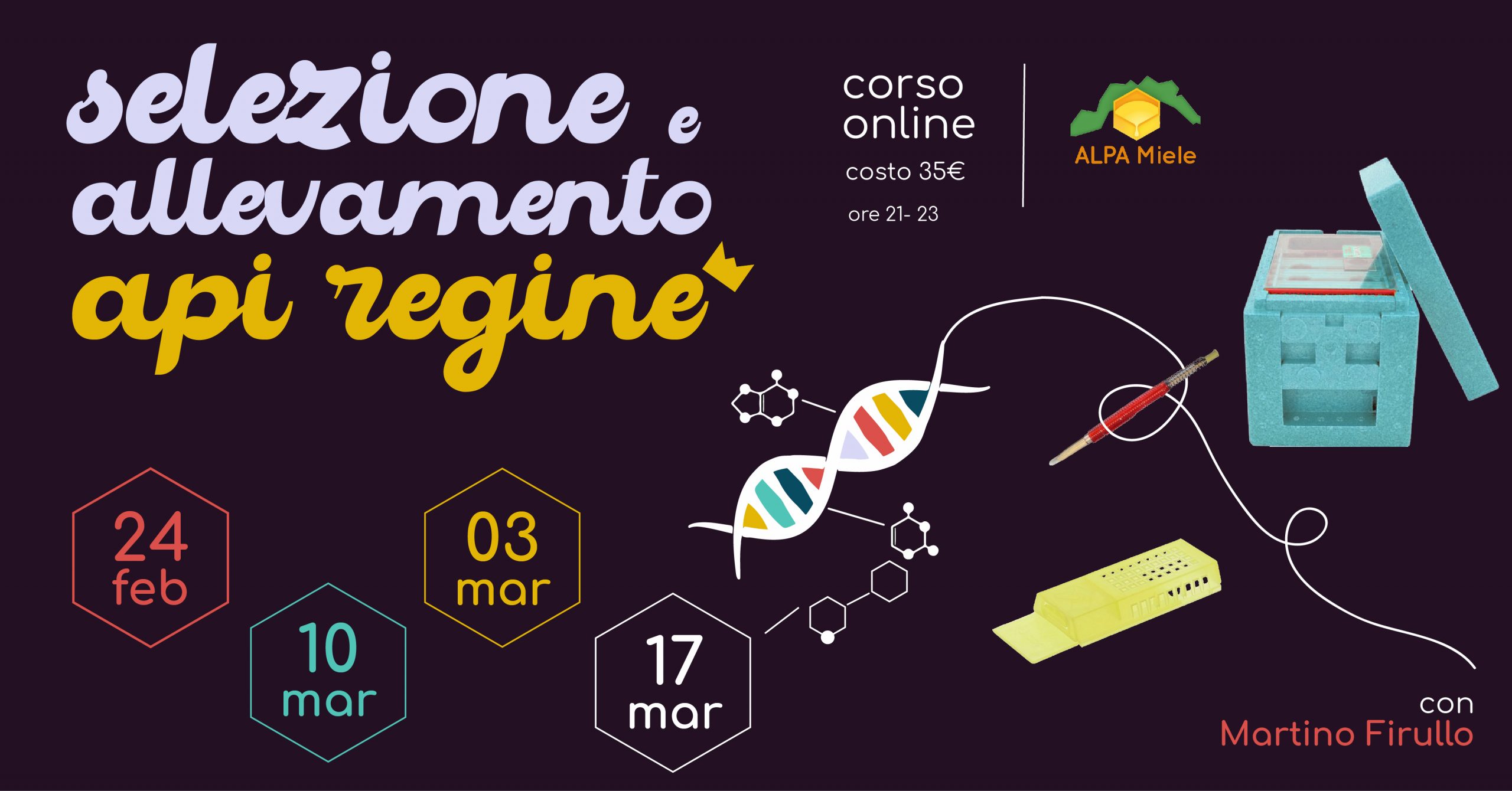 Corso Selezione e Allevamento Api Regine