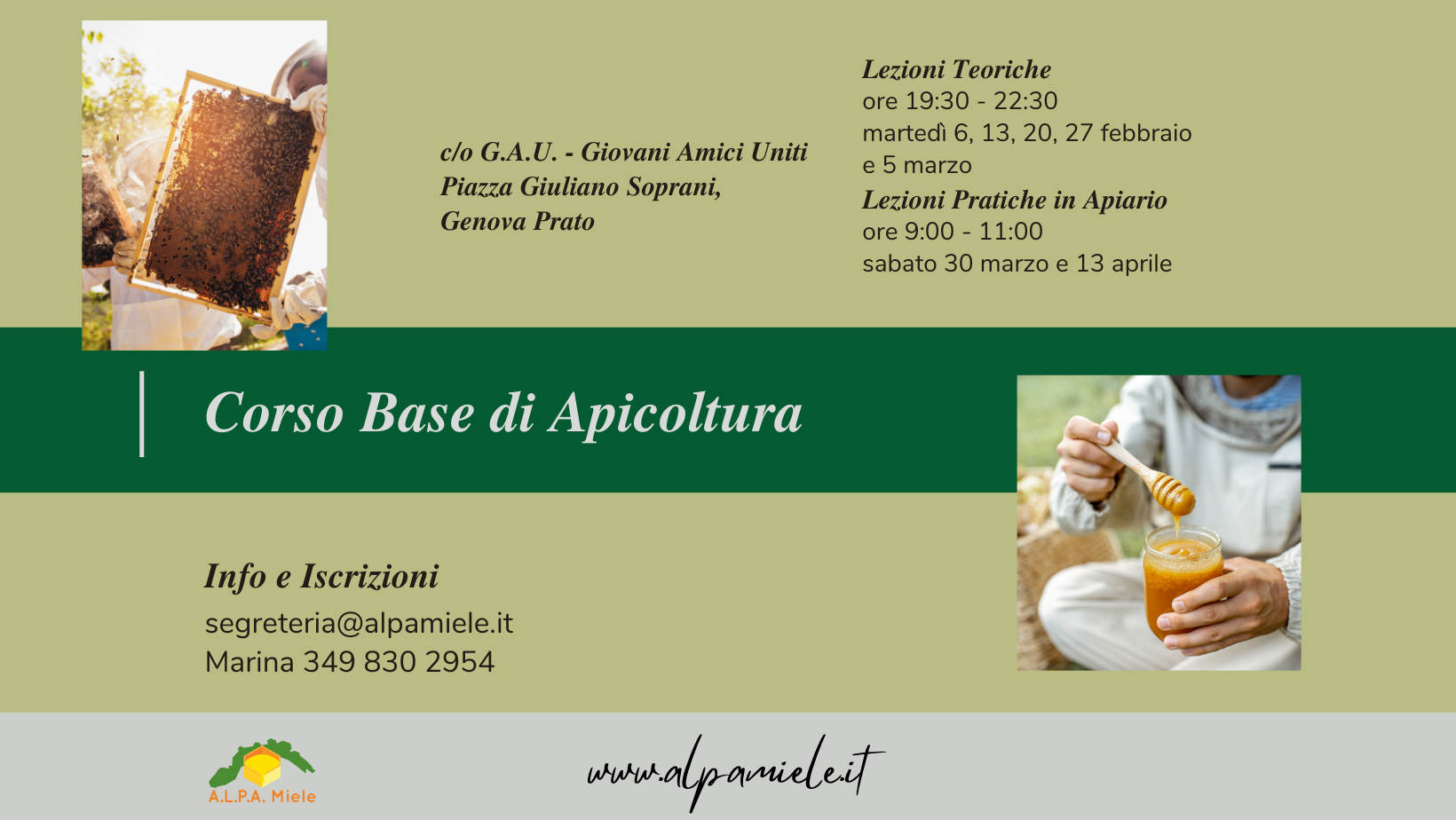 Corso Base di Apicoltura – Genova febbraio 2024