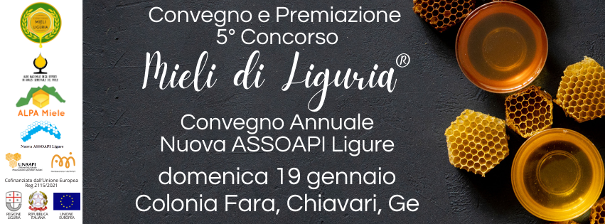 Premiazione 5° Concorso Mieli di Liguria e Convegno Nuova ASSOAPI Ligure